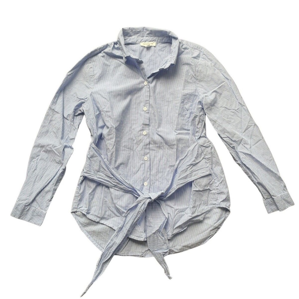 Beachlunchlounge‎ Striped  Button-up Long Sleeve Collared Shirt